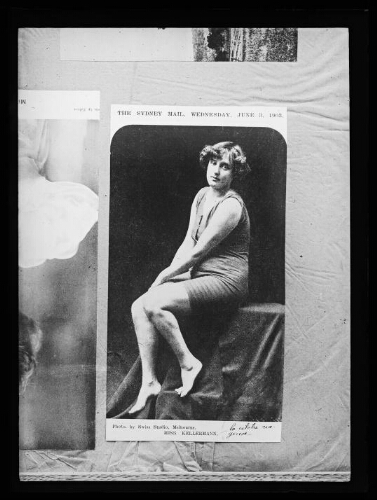 The Sydney mail, Wednesday june 3, 1903. Photo by Swiss studio, Melbourne. Miss Kellermann (la célèbre nageuse)