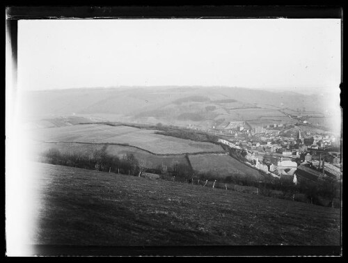 Vue du village de Pepinster, prise de Cornesse, vers le Nord-Est (plus vers le Nord que l’autre)