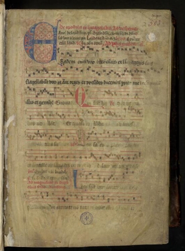 Psautier-hymnaire noté à l'usage d'une abbaye de chanoines augustins des Pays-Bas