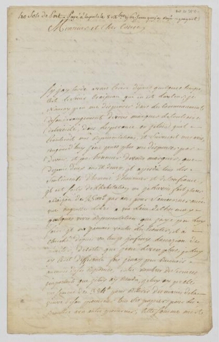 Lettre de M. Gaillard à son cousin Desfontaines, concernant diverses transactions commerciales